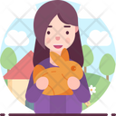 پیش‌نمایش فایل girl-playing-with-rabbit-2450013 از پک آدم‌های خوشحال