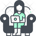 پیش‌نمایش فایل woman-working-in-sofa-3349234 از پک دورکاری از خانه و ۲
