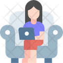 پیش‌نمایش فایل woman-working-in-sofa-3349262 از پک دورکاری از خانه و ۲