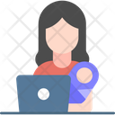 پیش‌نمایش فایل working-with-kid-3349245 از پک دورکاری از خانه و ۲