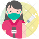 پیش‌نمایش فایل journalist-female-3607841 از پک آواتارهای واکسیناسیون