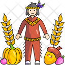 پیش‌نمایش فایل native-american-4558545 از پک روز شکرگزاری