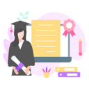 پیش‌نمایش فایل online-course-graduation-3995290 از پک آموزش الکترونیک