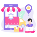 پیش‌نمایش فایل delivery-tracking-app-4015935 از پک خرید آنلاین