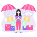 پیش‌نمایش فایل online-shopping-delivery-4015934 از پک خرید آنلاین