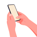 پیش‌نمایش فایل holding-phone-in-two-hands-8330193 از پک تلفن‌ها در دست