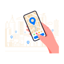 پیش‌نمایش فایل mobile-gps-navigation-on-smartphone-app-8330172 از پک تلفن‌ها در دست