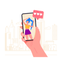 پیش‌نمایش فایل online-dating-chat-8330178 از پک تلفن‌ها در دست