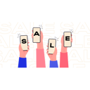 پیش‌نمایش فایل online-sale-8330188 از پک تلفن‌ها در دست