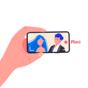 پیش‌نمایش فایل record-video-in-mobile-8330179 از پک تلفن‌ها در دست