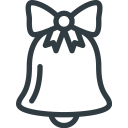 پیش‌نمایش فایل bell-sound-christmas-bow از پک آیکون‌های رایگان کریسمس خطی