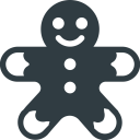 پیش‌نمایش فایل gingerbread-cookie-christmas-sweet از پک آیکون‌های رایگان کریسمس نمادین