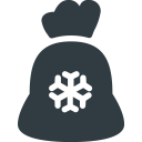پیش‌نمایش فایل santa-bag-christmas-snowflake-1 از پک آیکون‌های رایگان کریسمس نمادین