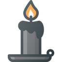 پیش‌نمایش فایل candle-light-halloween-dark از پک آیکون‌های رایگان هالووین رنگی