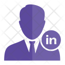 پیش‌نمایش فایل linkedin-user از پک آواتار شخص کاربر مرد زن