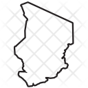 پیش‌نمایش فایل chad-64 از پک طرح کلی نقشه های کشور