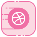 پیش‌نمایش فایل dribbble-188 از پک اجتماعی خطی پر