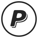 پیش‌نمایش فایل paypal-72 از پک گلیف Peelicons