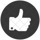 پیش‌نمایش فایل thumbs-up-128 از پک دایره ضربه ژستی