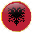 پیش‌نمایش فایل albania-52 از پک پرچم های گرد جهان