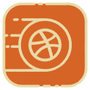 پیش‌نمایش فایل dribbble-191 از پک گرد اجتماعی