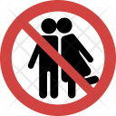 پیش‌نمایش فایل kissing-not-allowed از پک Sign And Symbols 