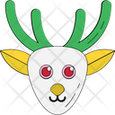 پیش‌نمایش فایل reindeer-head-5 از پک مهمانی کریسمس و جشن