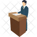پیش‌نمایش فایل public-speaker-32 از پک مشاغل