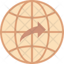 پیش‌نمایش فایل globe-with-arrow از پک تحویل لجستیکی