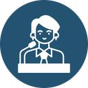 پیش‌نمایش فایل female-speaker-13640828 از پک روز زن