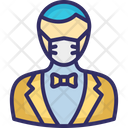 پیش‌نمایش فایل butler-wearing-mask-2803259 از پک ماسک پوشیدن آواتار