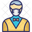 پیش‌نمایش فایل butler-wearing-mask-2803336 از پک ماسک پوشیدن آواتار