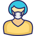 پیش‌نمایش فایل female-wearing-mask-2803264 از پک ماسک پوشیدن آواتار