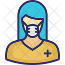 پیش‌نمایش فایل lady-doctor-wearing-mask-2803255 از پک ماسک پوشیدن آواتار