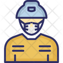 پیش‌نمایش فایل miner-wearing-mask-2803352 از پک ماسک پوشیدن آواتار