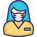 پیش‌نمایش فایل receptionist-wearing-mask-2803339 از پک ماسک پوشیدن آواتار