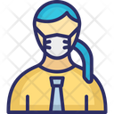 پیش‌نمایش فایل secretary-wearing-mask-2803265 از پک ماسک پوشیدن آواتار