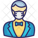 پیش‌نمایش فایل waiter-wearing-mask-2803261 از پک ماسک پوشیدن آواتار