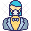 پیش‌نمایش فایل waitress-wearing-mask-2803260 از پک ماسک پوشیدن آواتار