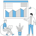 پیش‌نمایش فایل analysing-market-9747430 از پک استارتاپ