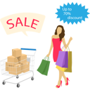 پیش‌نمایش فایل black-friday-shoppers-get-discount-on-shopping-9893373 از پک تخفیف‌های جمعه سیاه
