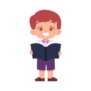 پیش‌نمایش فایل boy-student-standing-while-reading-book-8232867 از پک پسر دانش آموز