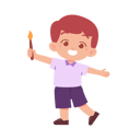 پیش‌نمایش فایل little-boy-holding-paint-brush-8232887 از پک پسر دانش آموز