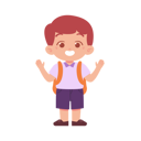 پیش‌نمایش فایل little-kid-say-bye-8232872 از پک پسر دانش آموز