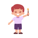 پیش‌نمایش فایل preschool-boy-holding-paint-brush-8232892 از پک پسر دانش آموز