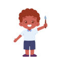 پیش‌نمایش فایل boy-holding-paint-brush-in-right-hand-8232941 از پک پسر دانش آموز