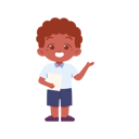 پیش‌نمایش فایل boy-pointing-something-at-right-side-8232945 از پک پسر دانش آموز