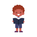 پیش‌نمایش فایل boy-student-standing-while-reading-book-8232912 از پک پسر دانش آموز