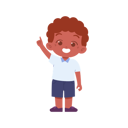 پیش‌نمایش فایل kid-boy-raising-his-left-hand-8232934 از پک پسر دانش آموز