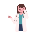 پیش‌نمایش فایل confused-female-doctor-8515749 از پک دکتر زن